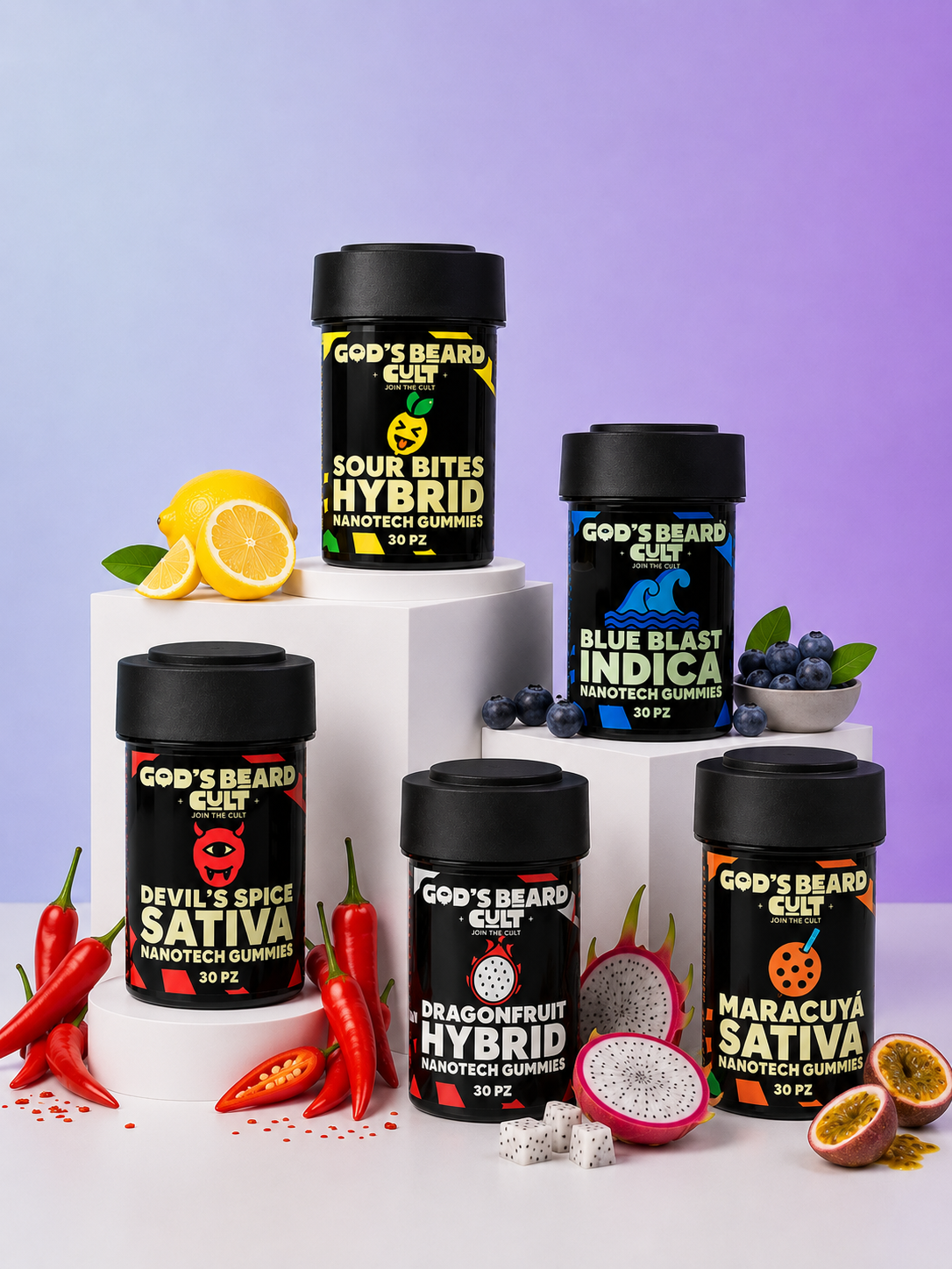 Nanotech-Gummies Híbrida 5mg | SOUR BITES By GBC