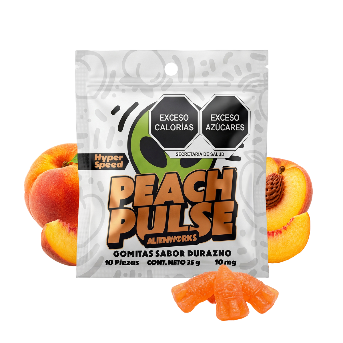 ALIEN WORKS | HYPER-SPEED TECH GUMMIES | 10 mg | 10 -20 pcs