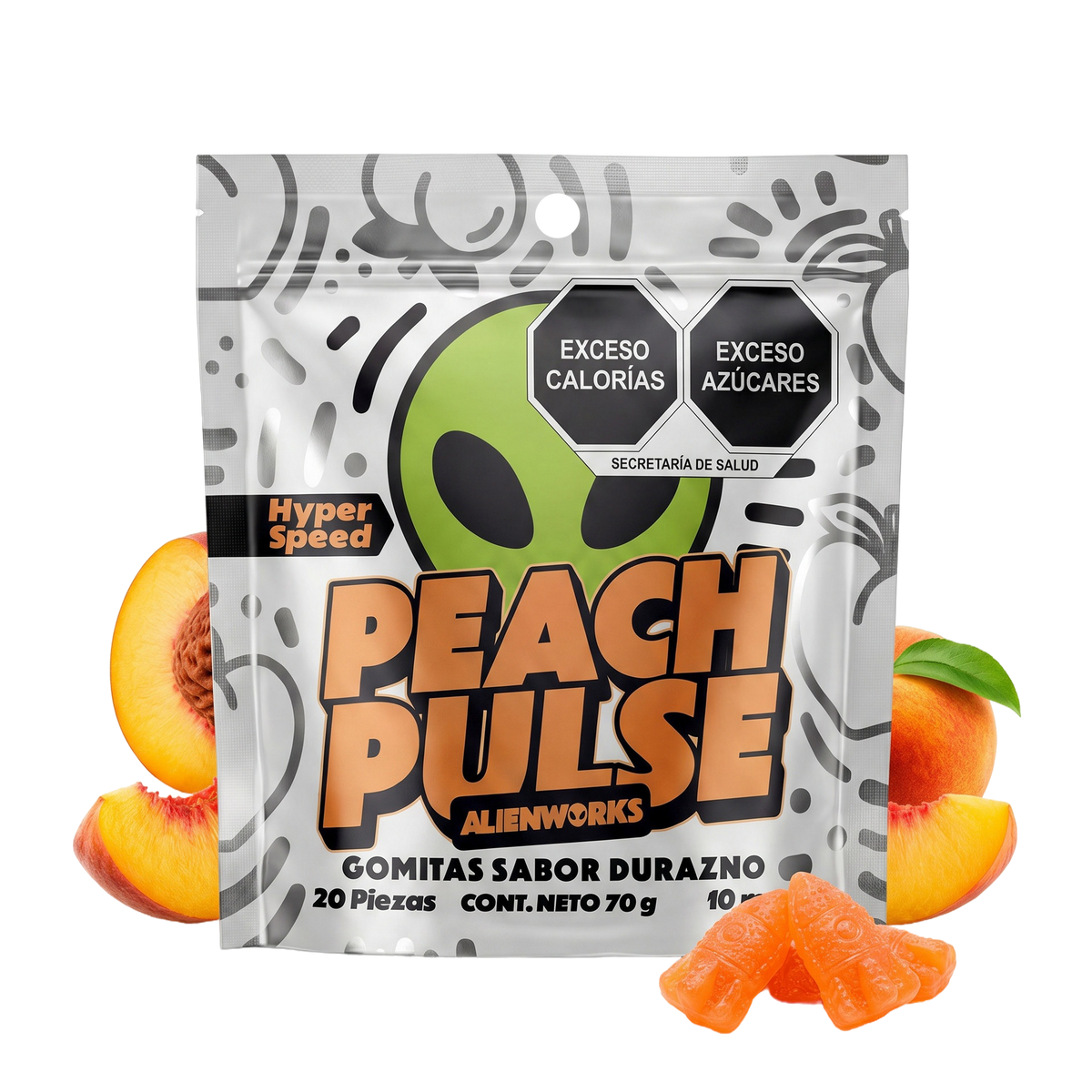 ALIEN WORKS | HYPER-SPEED TECH GUMMIES | 10 mg | 10 -20 pcs