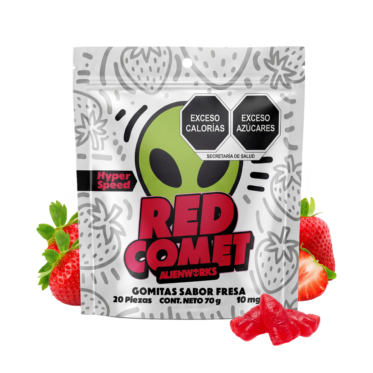 ALIEN WORKS | HYPER-SPEED TECH GUMMIES | 10 mg | 10 -20 pcs