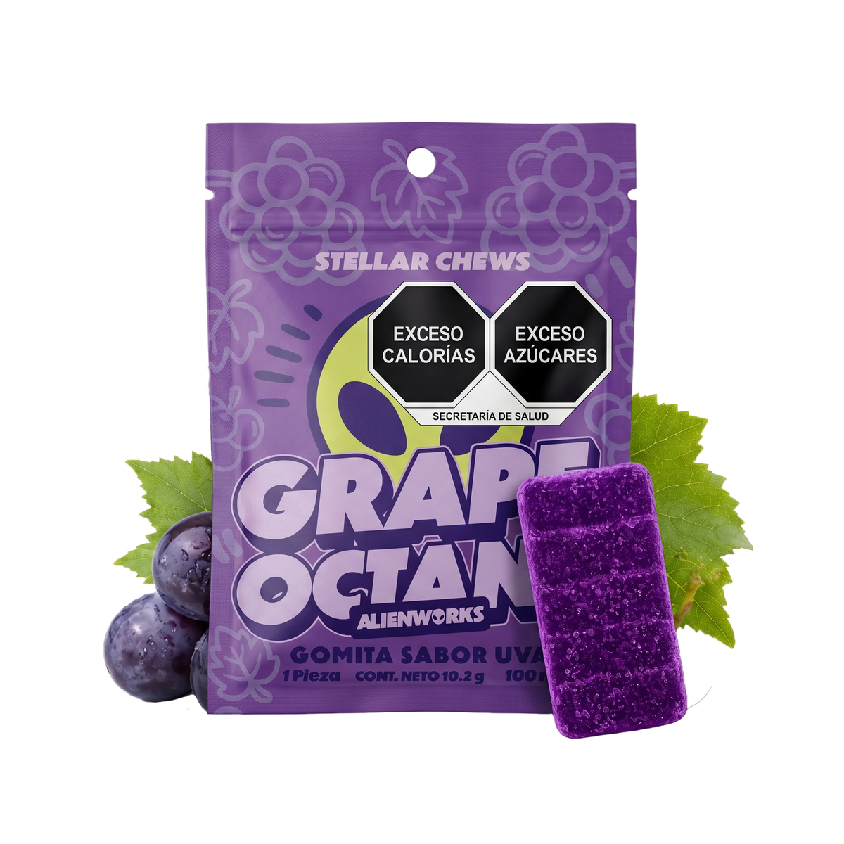 🪐STELLAR CHEWS D9 |  🍇 GRAPE OCTANE  | ✨ INDICA - SUBLIME